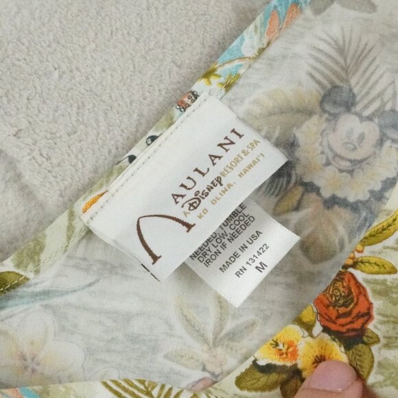 Aulani Disney Resort Dress Womens Medium Floral Mickey Mouse Print - Picture 3 of 10